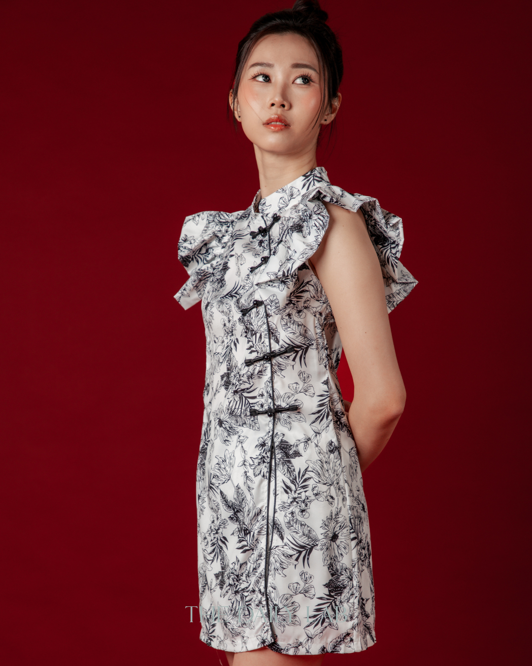 Tropical Qipao Two-Piece Set