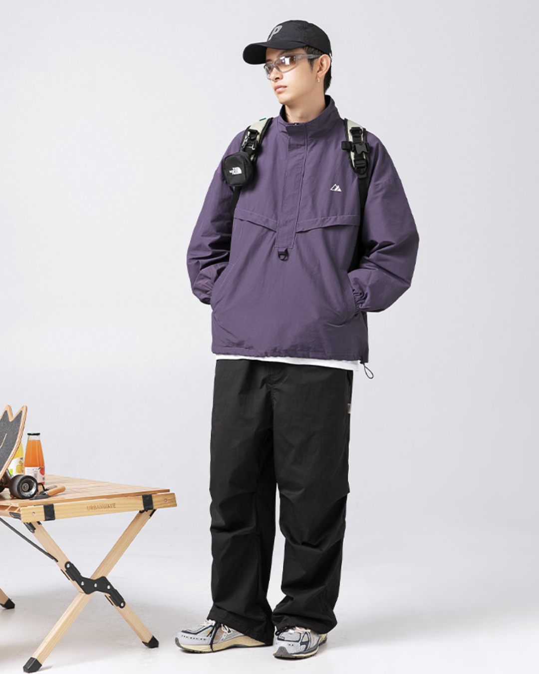 Taslon Outdoor Jacket in Purple