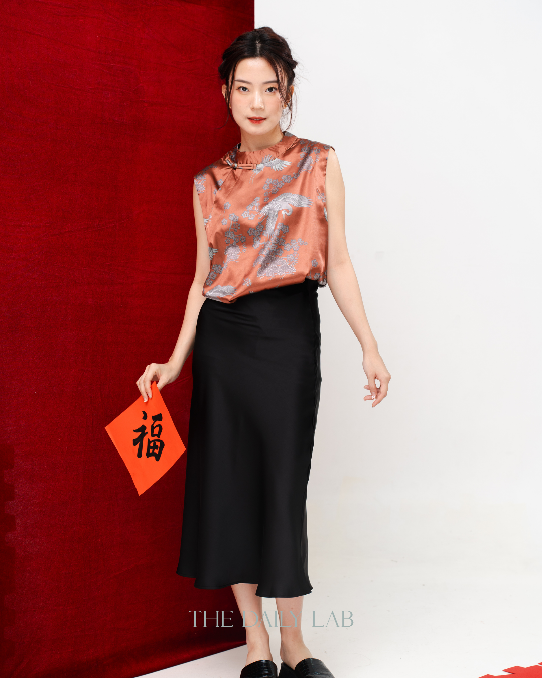 Plum Blossom Mandarin Top