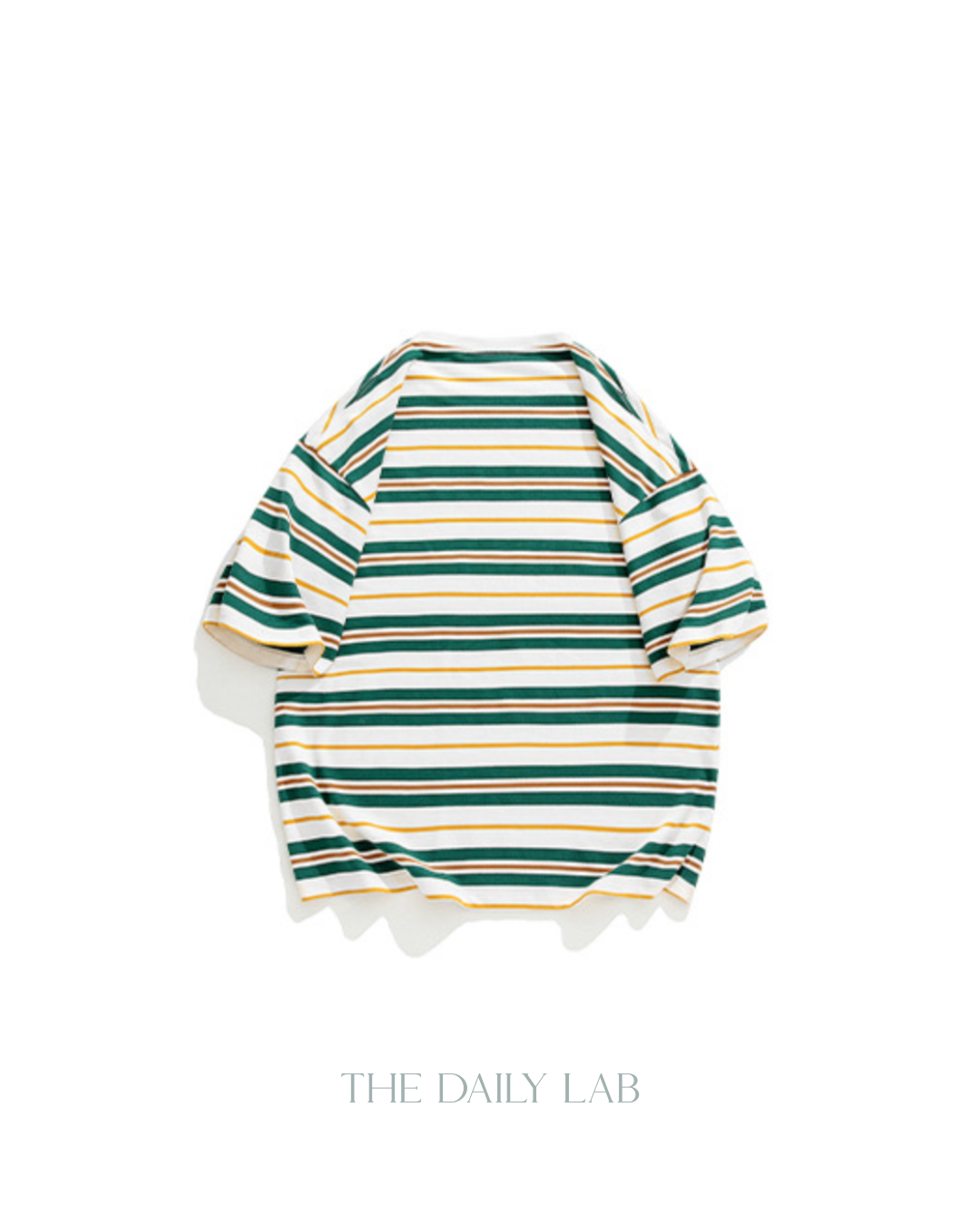 Retro Oversized Striped Line Tee in Green (Size M & L)