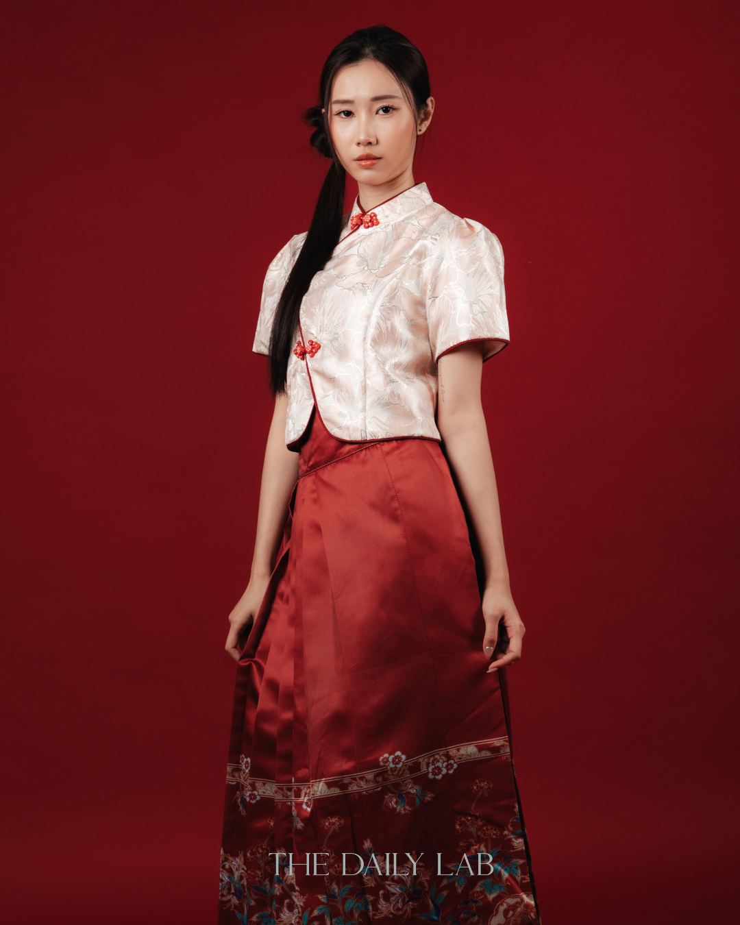 Blush Peony Cheongsam Top