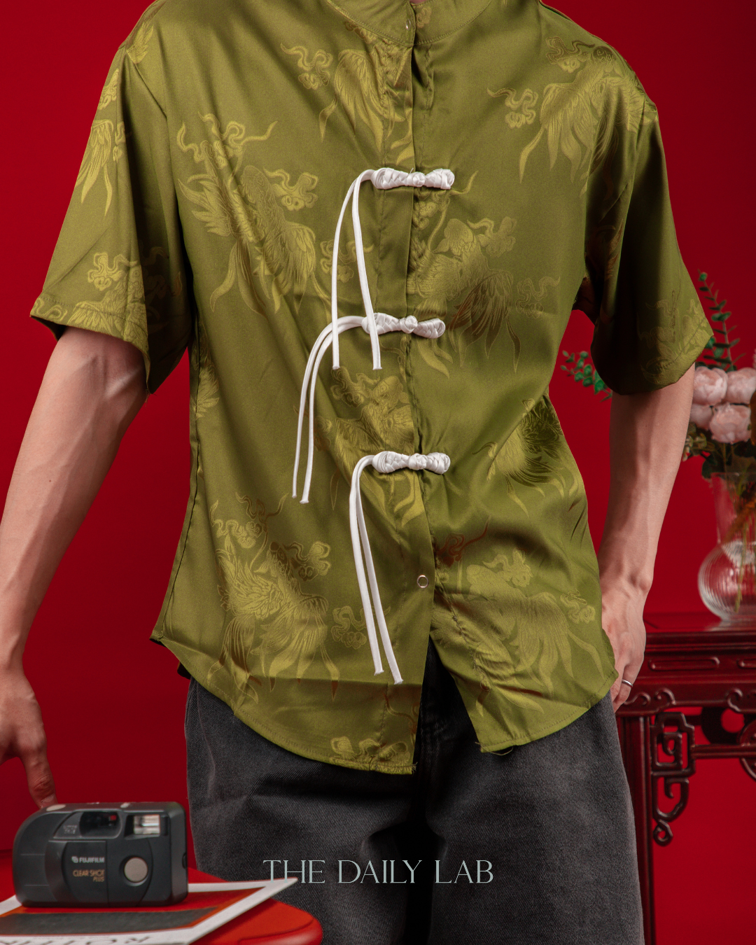 Neon Dragon Tang Shirt in Green