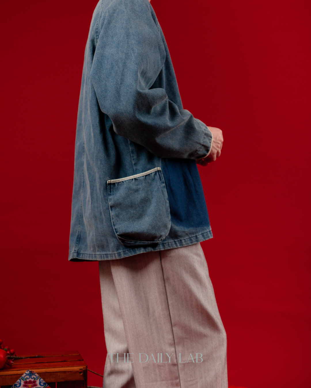 Casual V-Neck Denim Cardigan