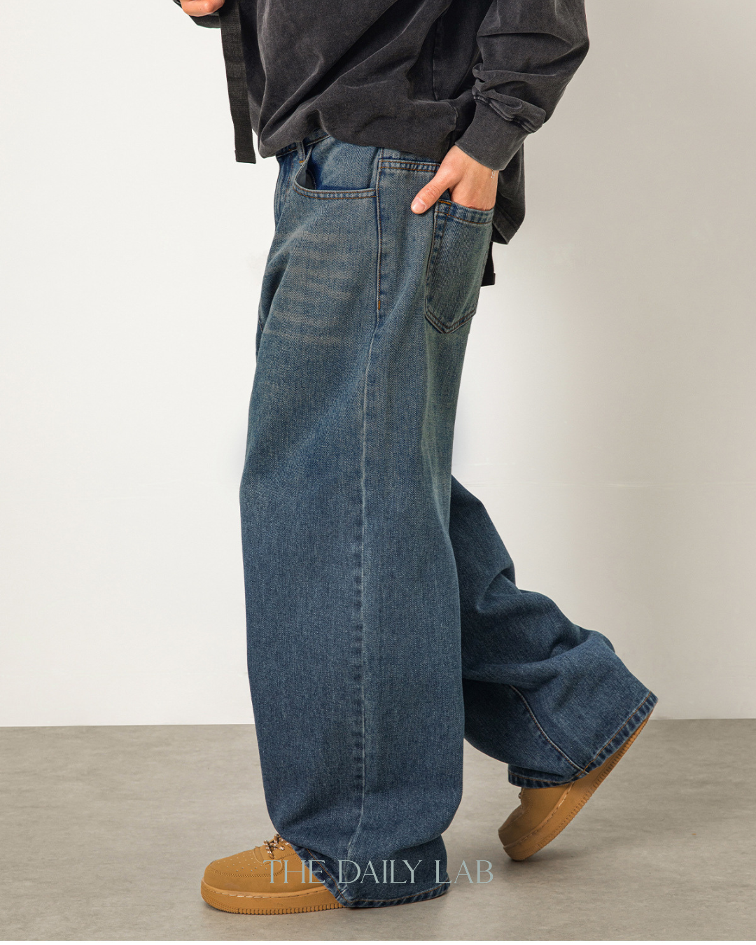 Fade Street Denim Pants in Blue