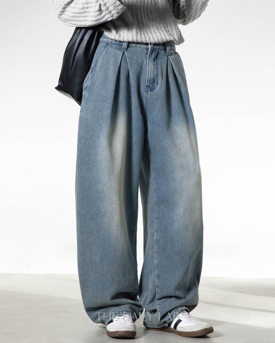 Vintage Structure Straight Denim in Blue