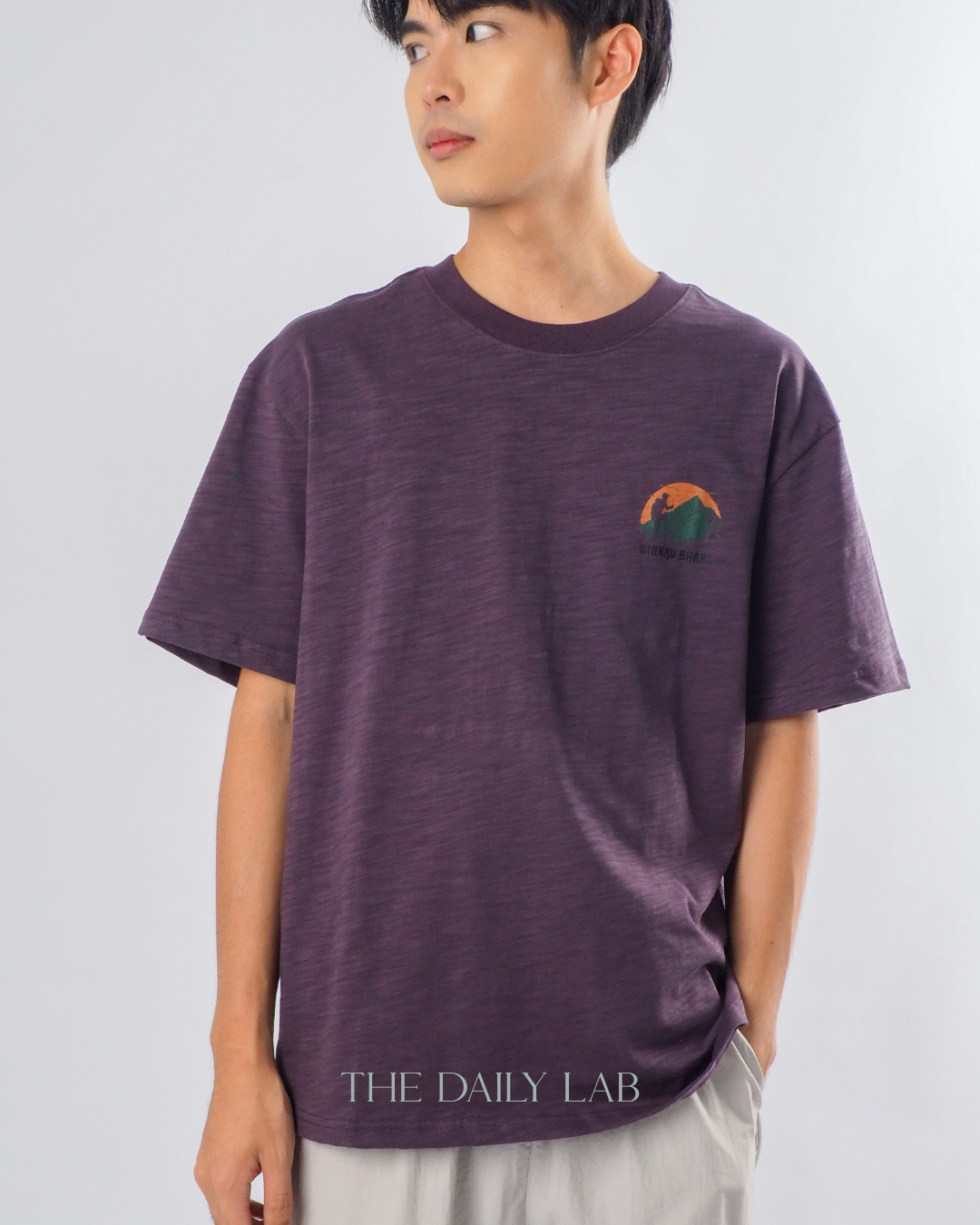 American Style Casual T-Shirt in Purple