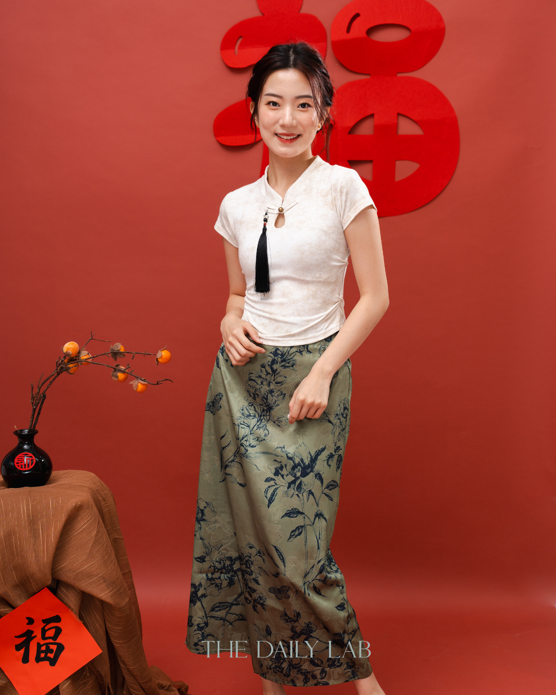 Oriental Elegance Cropped Top