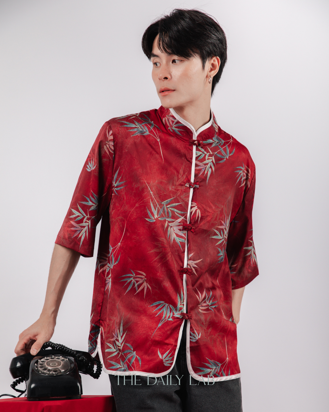 Trendy Ice Silk Tang Top in Red