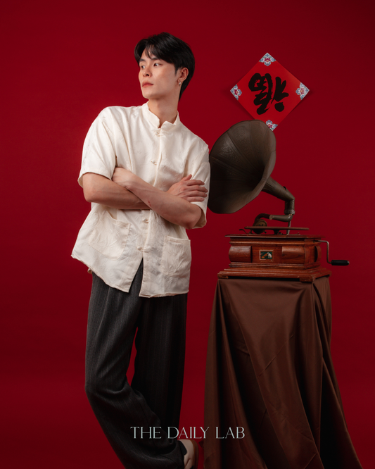 Bamboo Bloom Tang Shirt in White