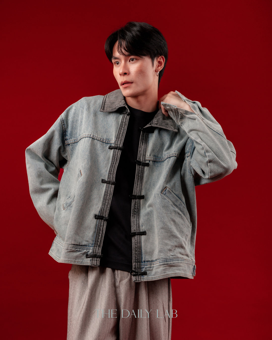 Vintage Chinese Style Denim Outerwear