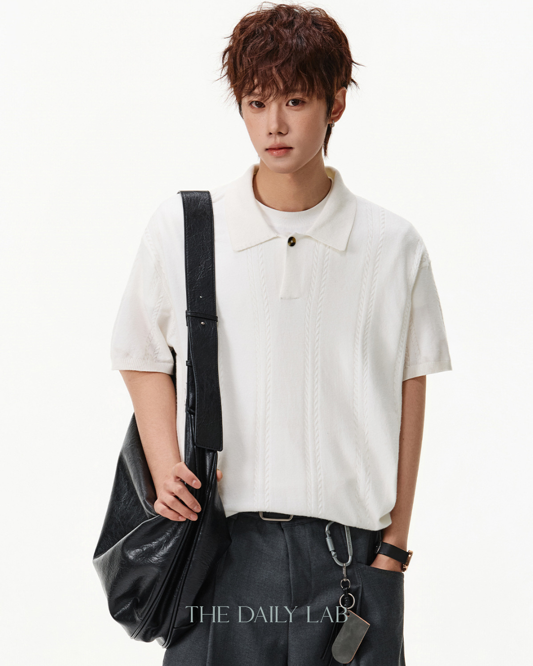 Coast Club Knit Polo in White