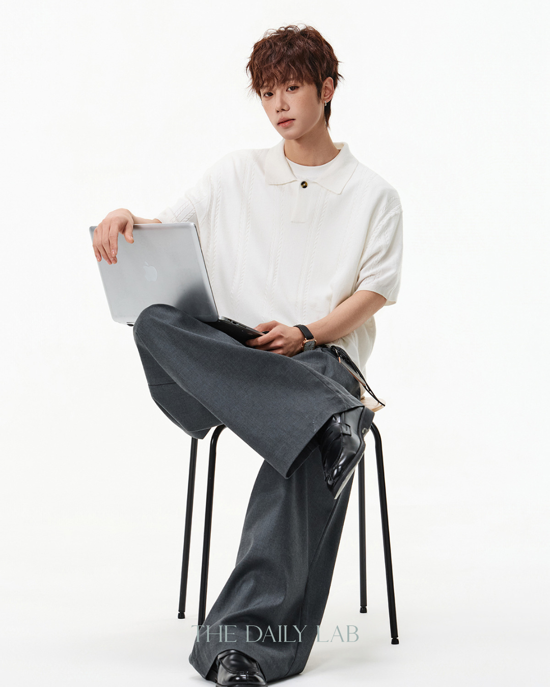 Coast Club Knit Polo in White