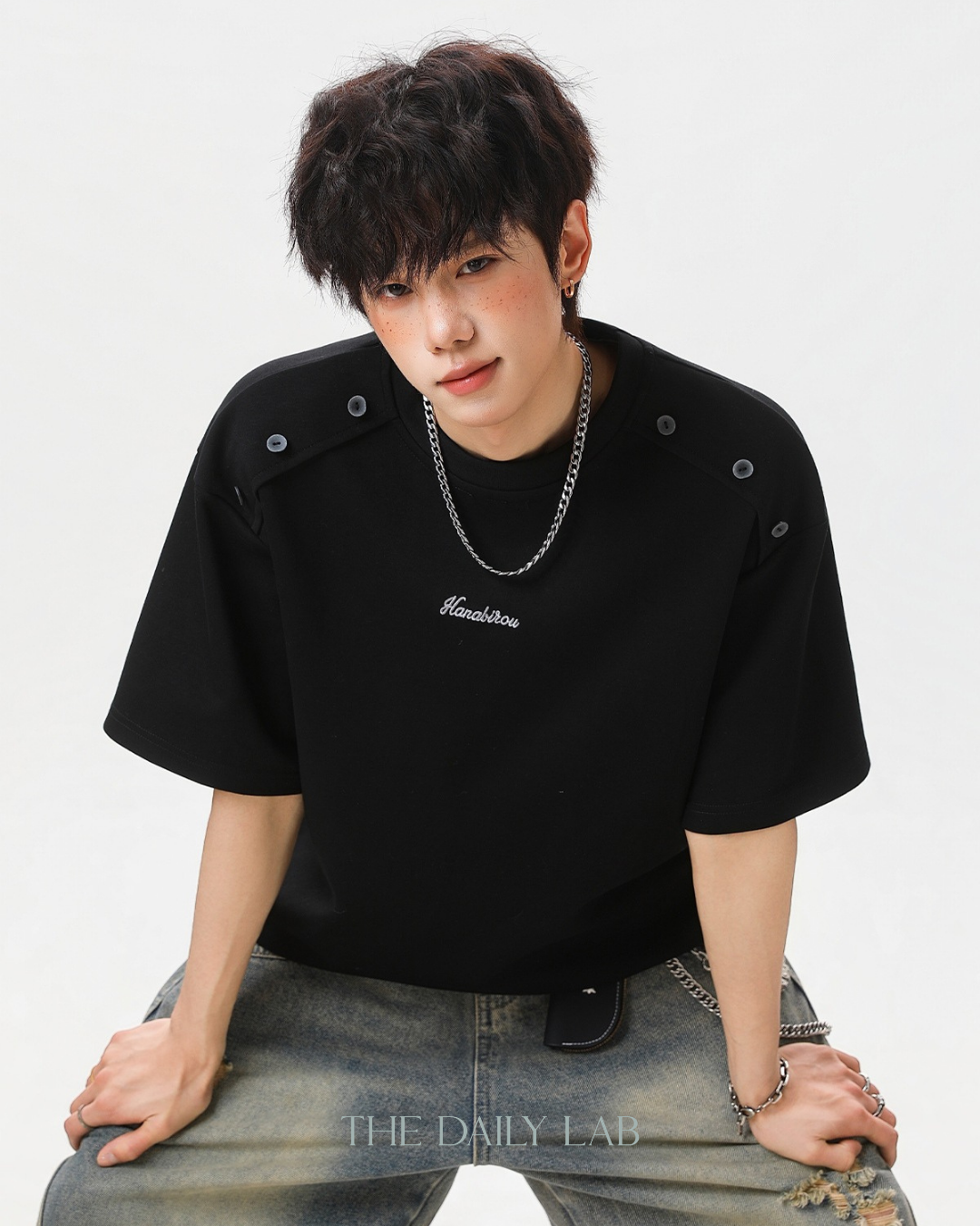 Air Layer Casual Tee in Black