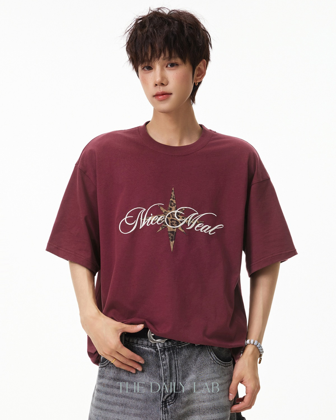 Vintage Star Graphic Tee in Red