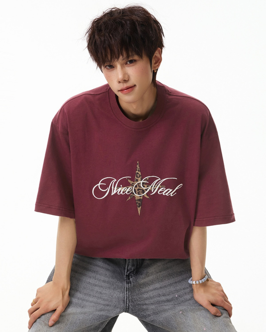 Vintage Star Graphic Tee in Red