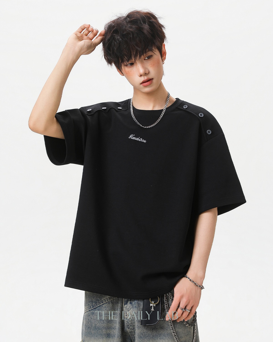 Air Layer Casual Tee in Black