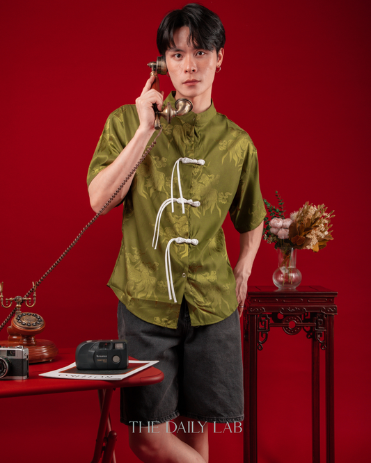 Neon Dragon Tang Shirt in Green