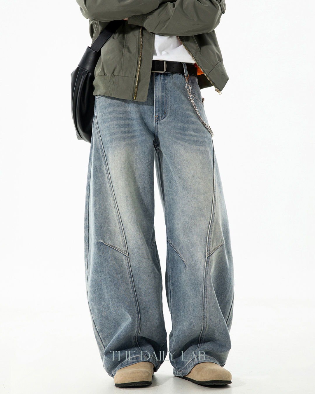 Washed Blade Jeans In Blue