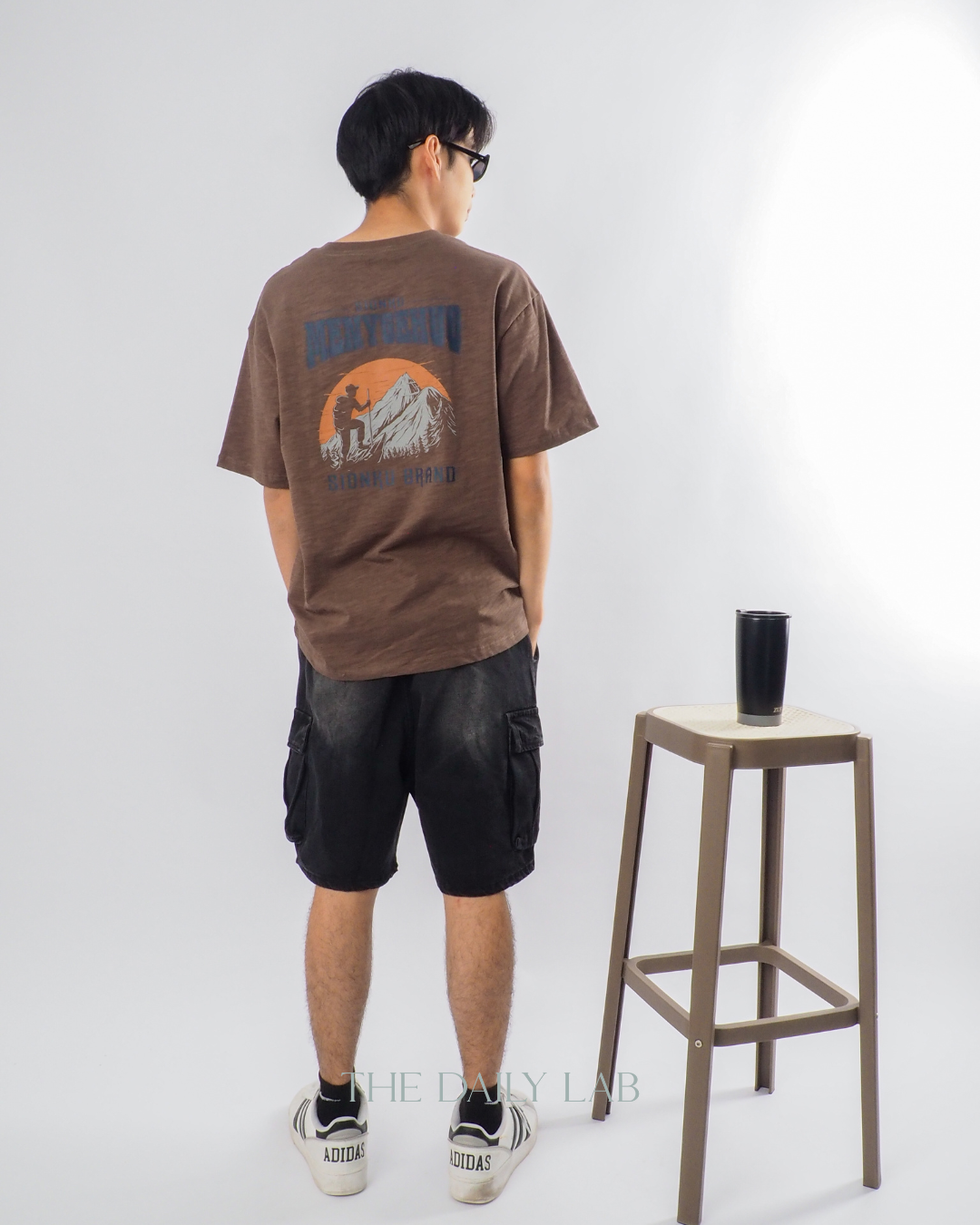 American Style Casual T-Shirt in Brown