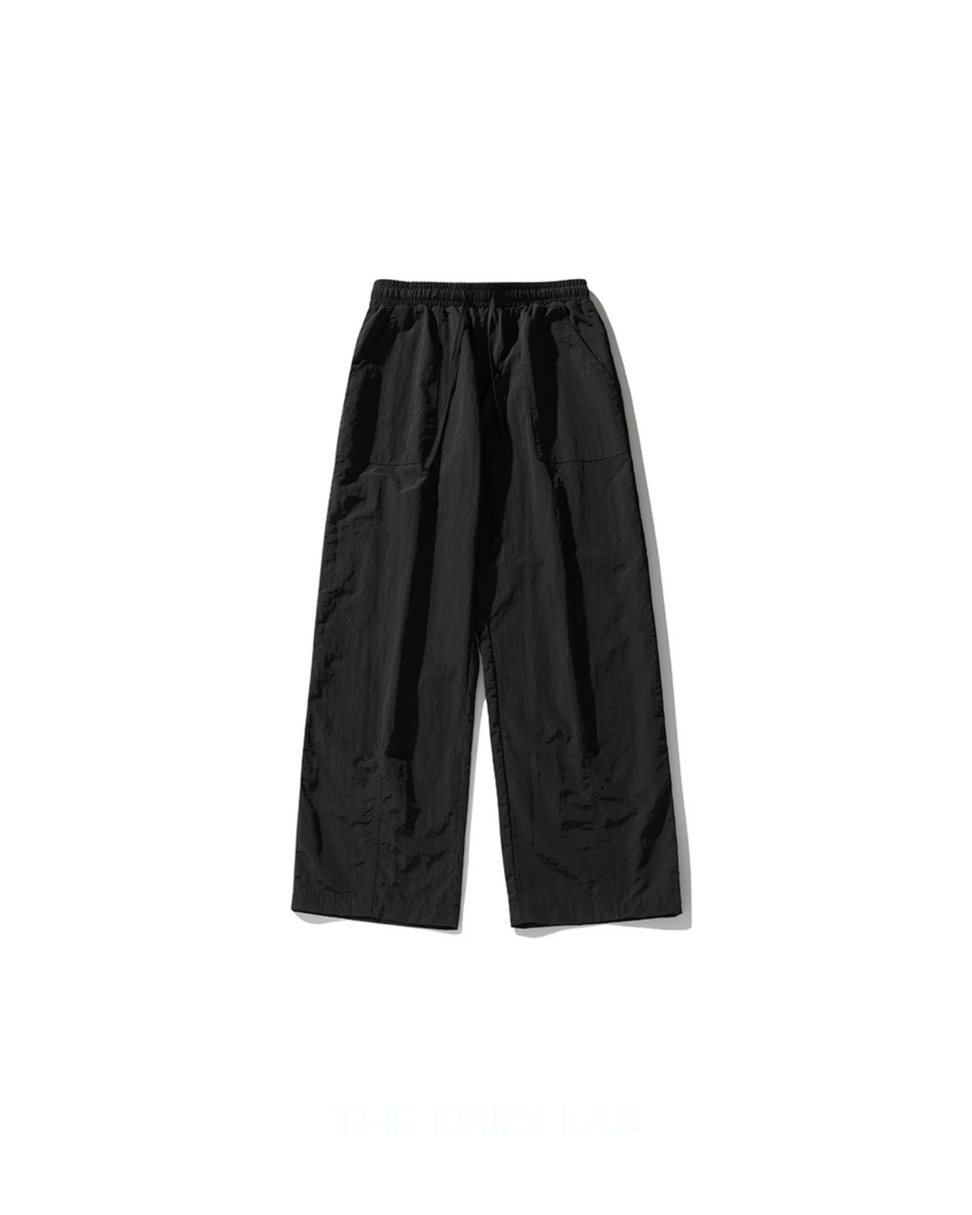 Pocketed Cargo Straight Pants in Black