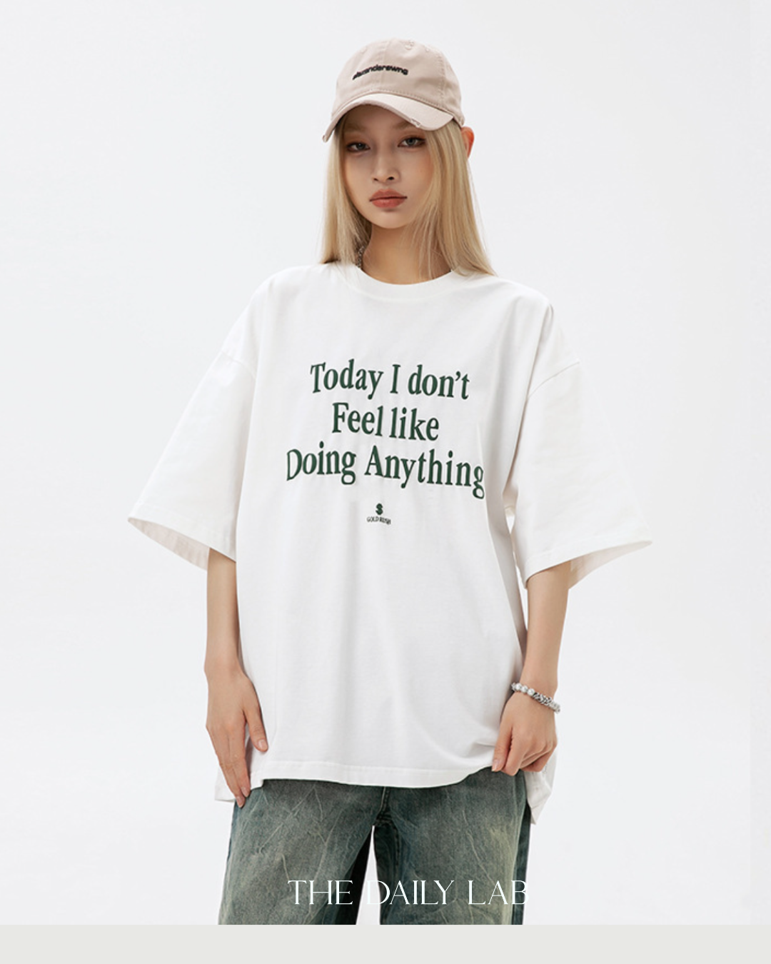 200G Today Oversized Tee in White