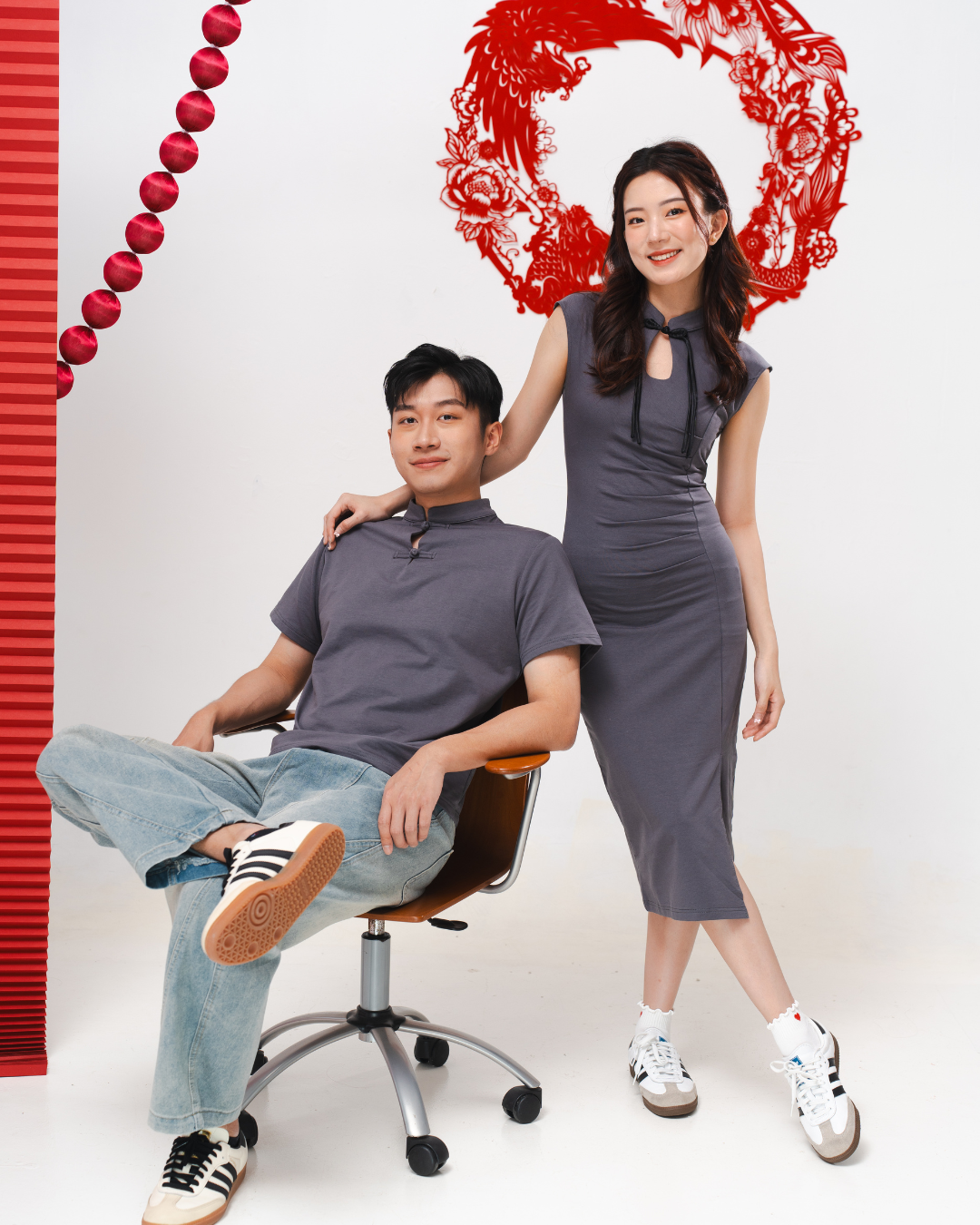 Lotus Charm Midi Dress