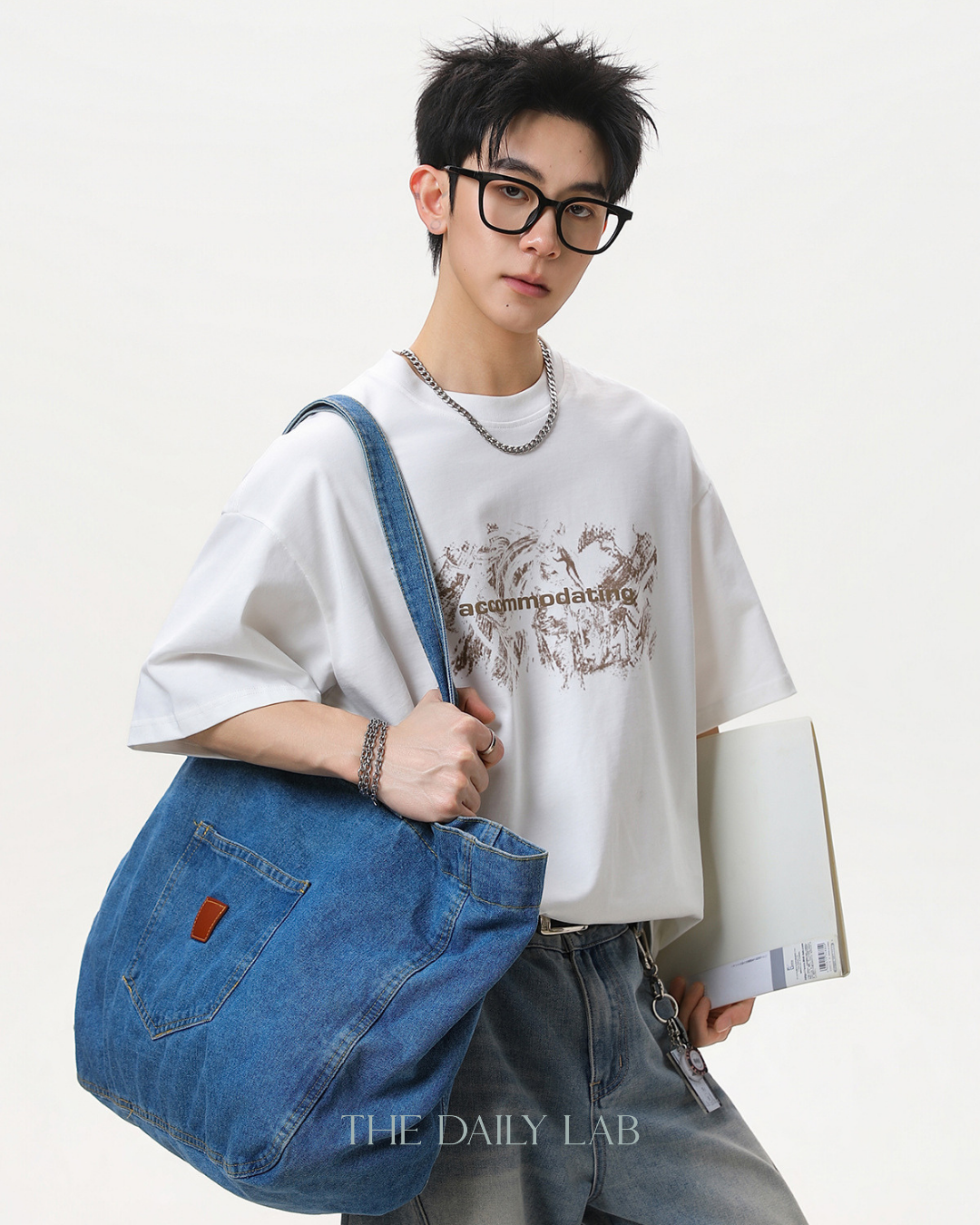 Urban Graffiti Graphic Tee in White