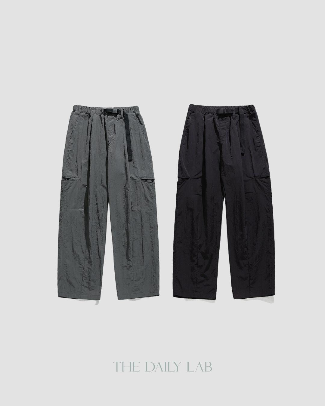 Buckle Outdoor Functional Long Pants in Grey