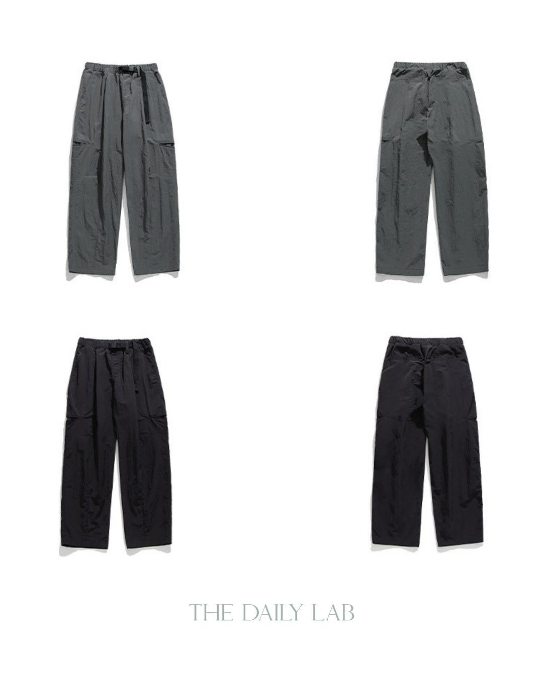 Buckle Outdoor Functional Long Pants in Grey