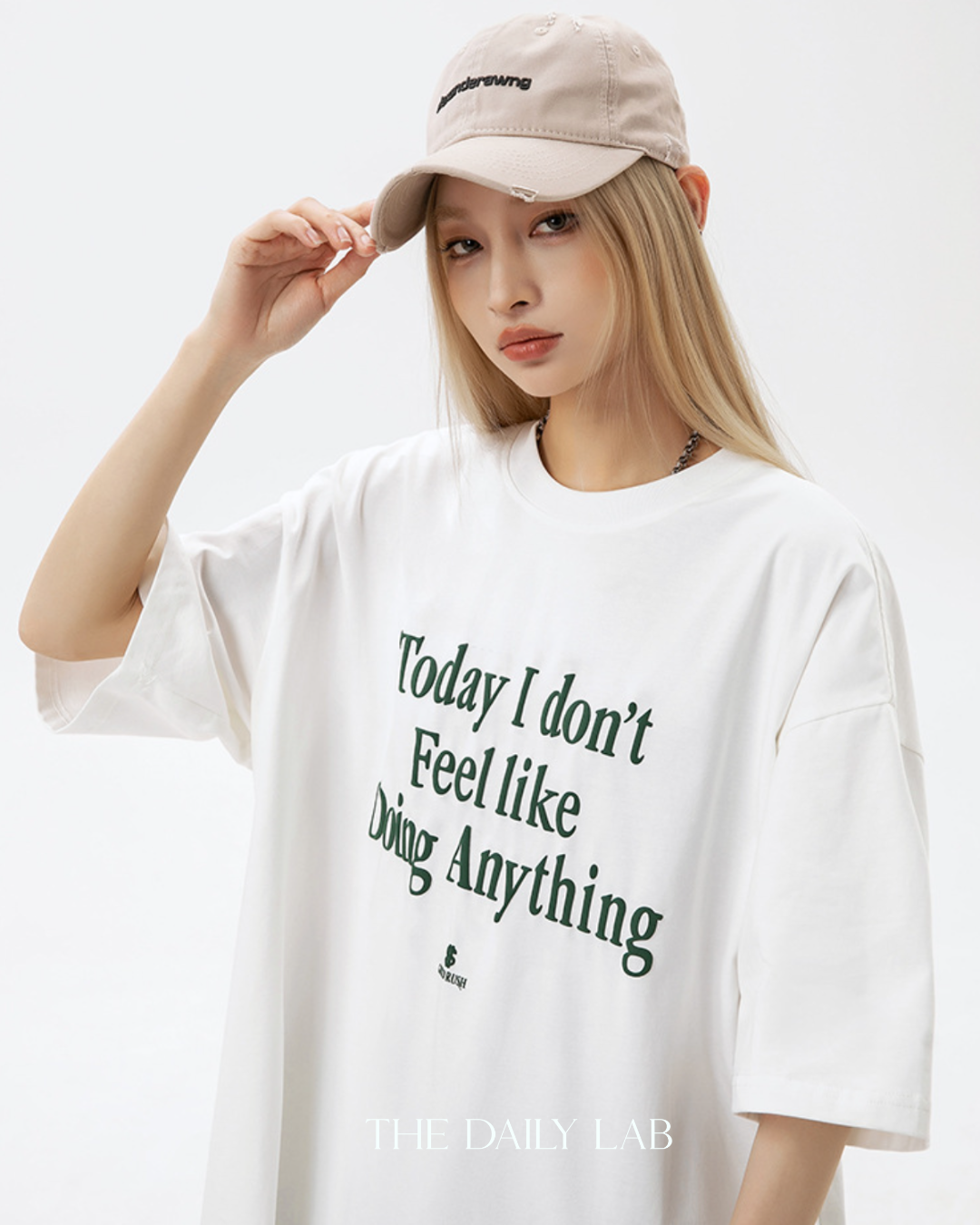 200G Today Oversized Tee in White