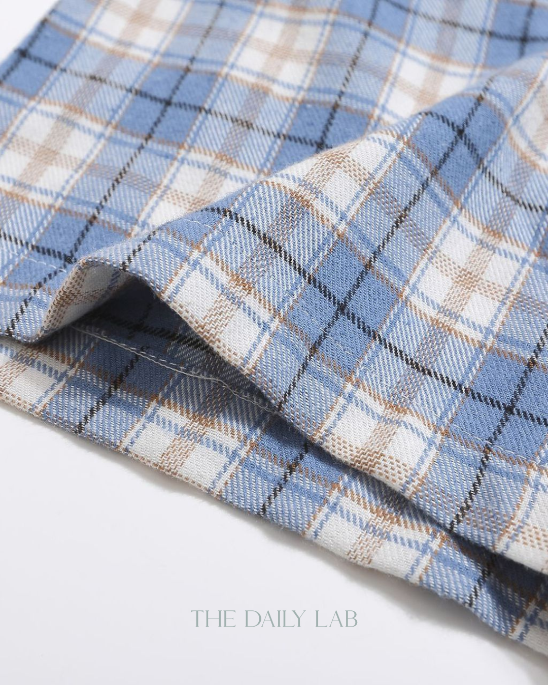 Summer Vintage Plaid Shirt in Blue