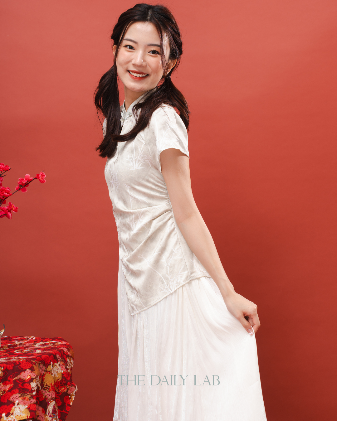 Mint Blossom Qipao Dress