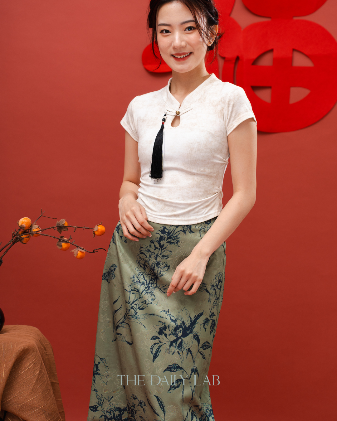 Retro Oriental Long Skirt