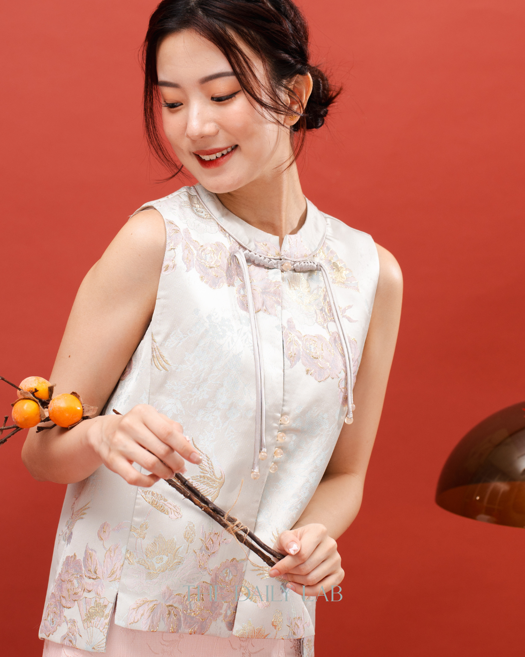 Oriental Floral Vest