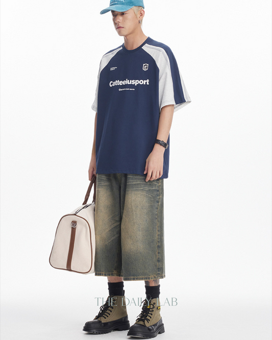 Catteiusport Cotton Tee in Navy Blue