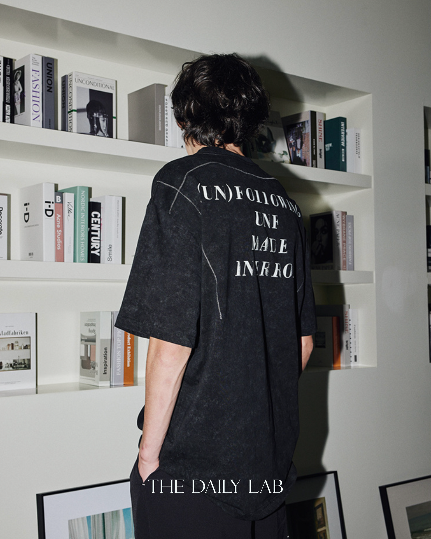 250G Unfollowing Oversized Shirt in Washed Black