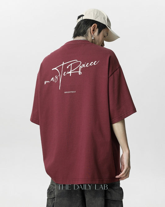 Masterpiece Vintage Cotton Tee in Red