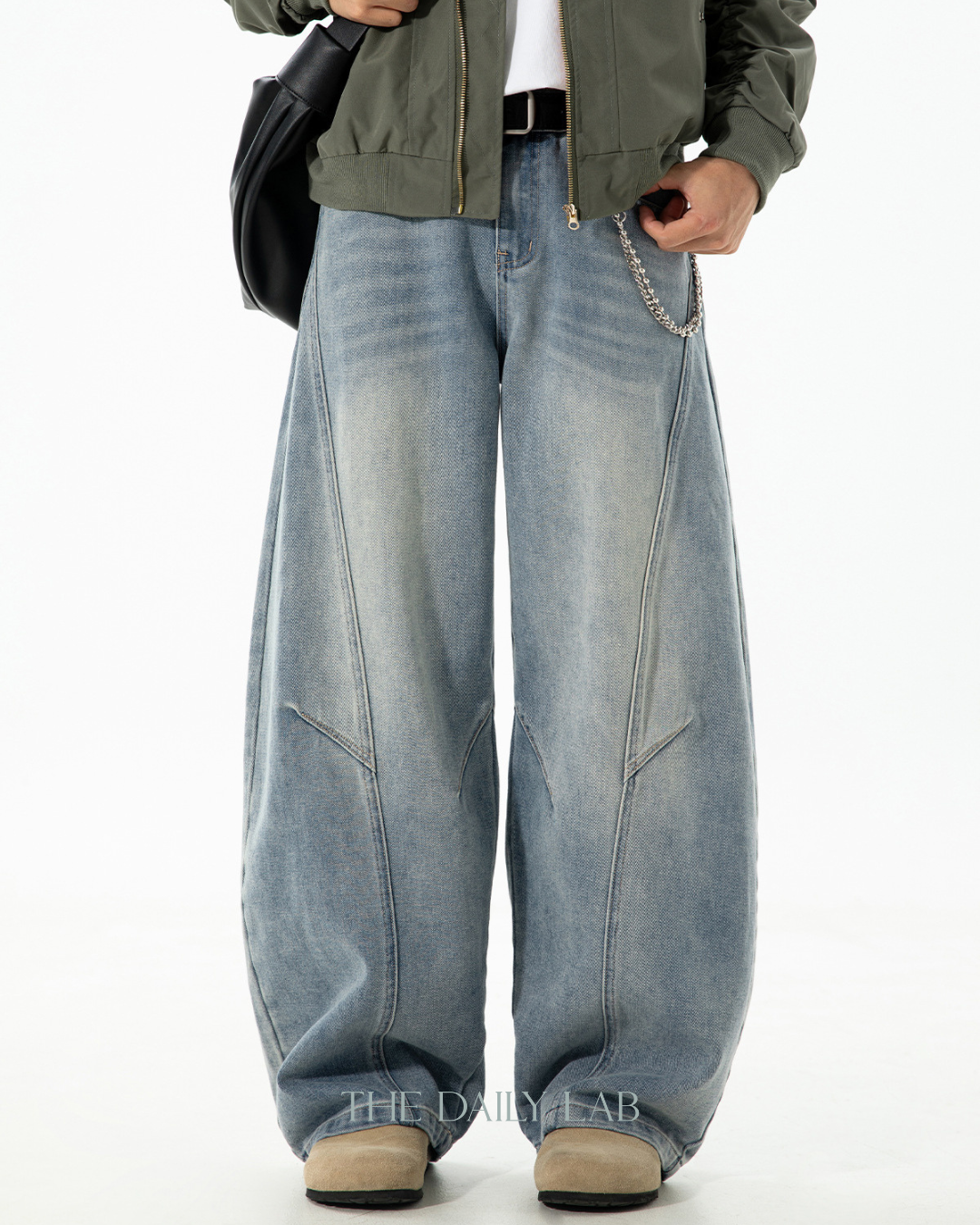 Washed Blade Jeans In Blue