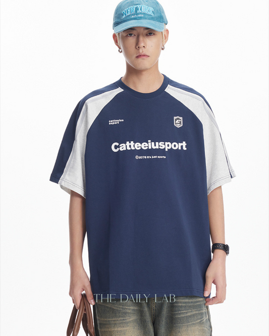 Catteiusport Cotton Tee in Navy Blue