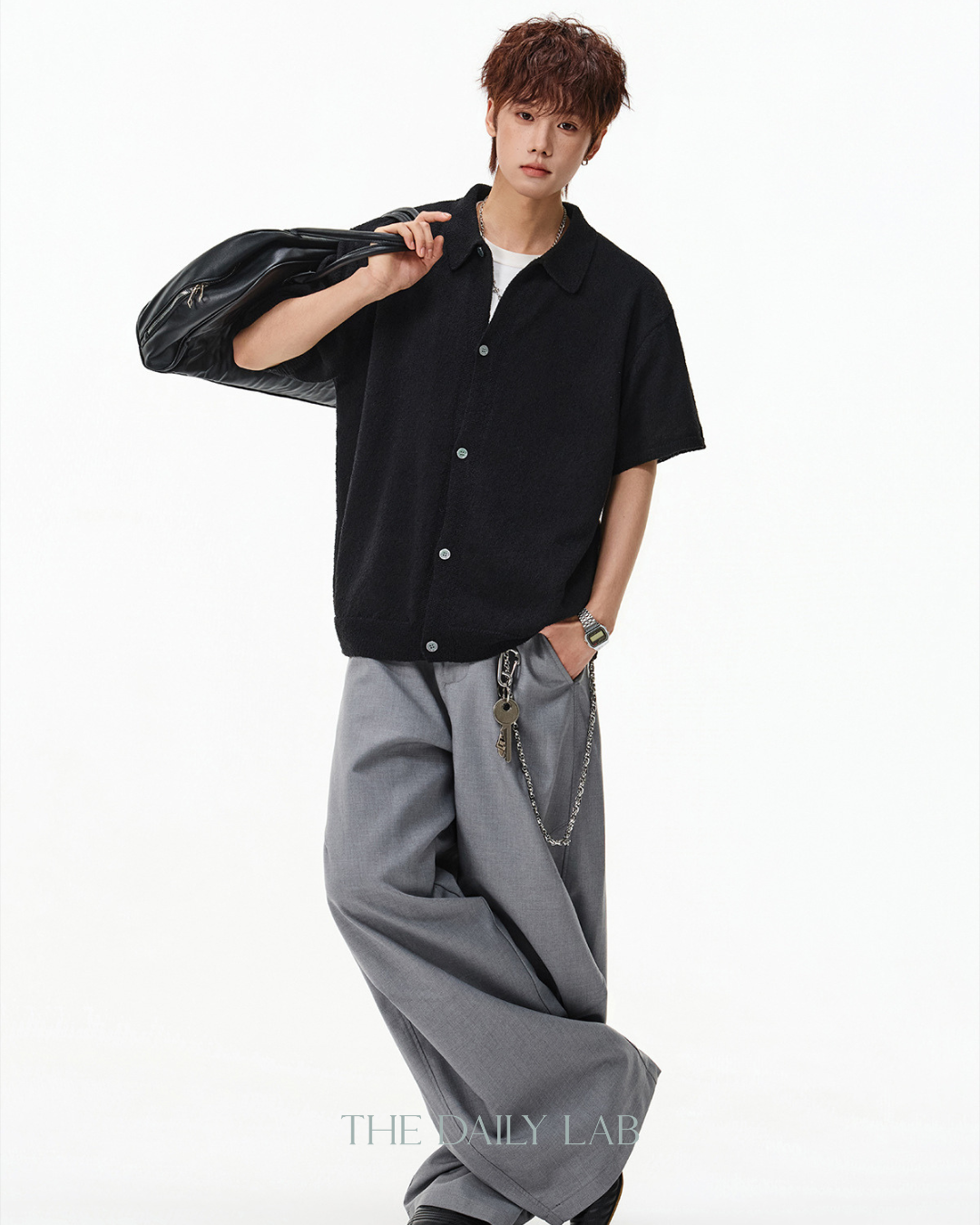 Breeze Knit Shirt in Black