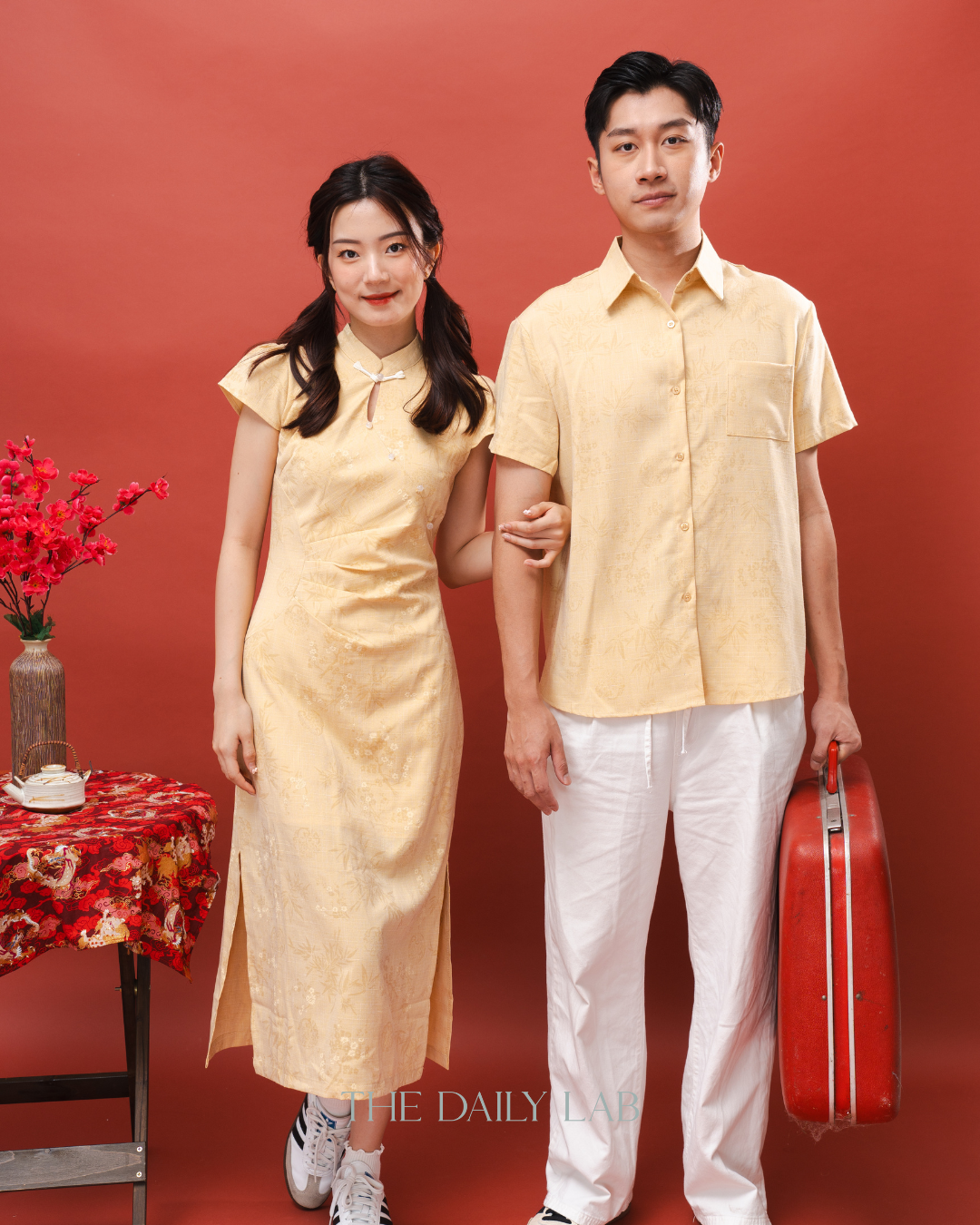 Yellow Collared Button-Up Shirt