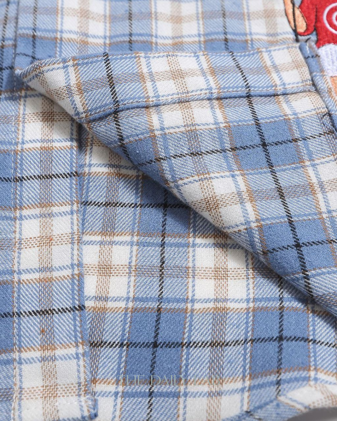 Summer Vintage Plaid Shirt in Blue