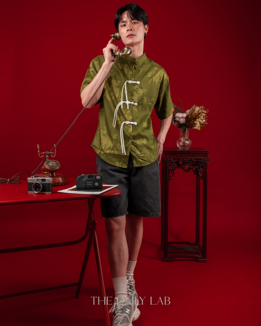 Neon Dragon Tang Shirt in Green