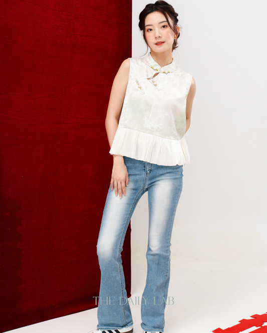 Jade Bamboo Layered Top