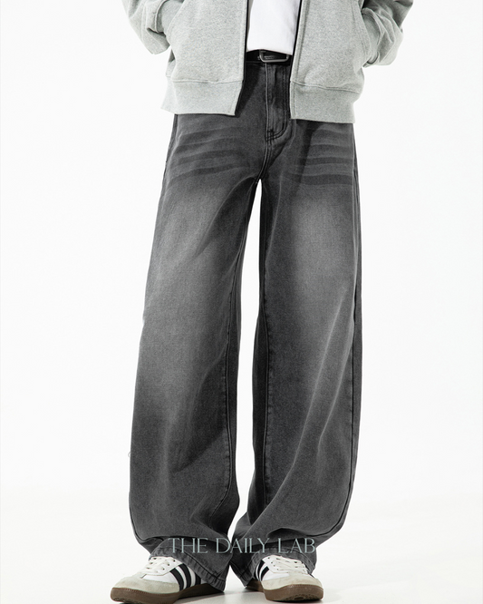 American Vintage Oversized Jeans In Grey