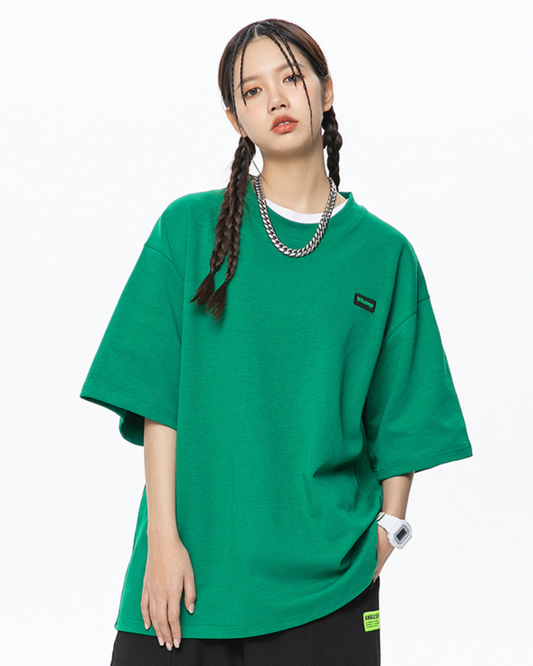 Whatop Oversized Tee in Green