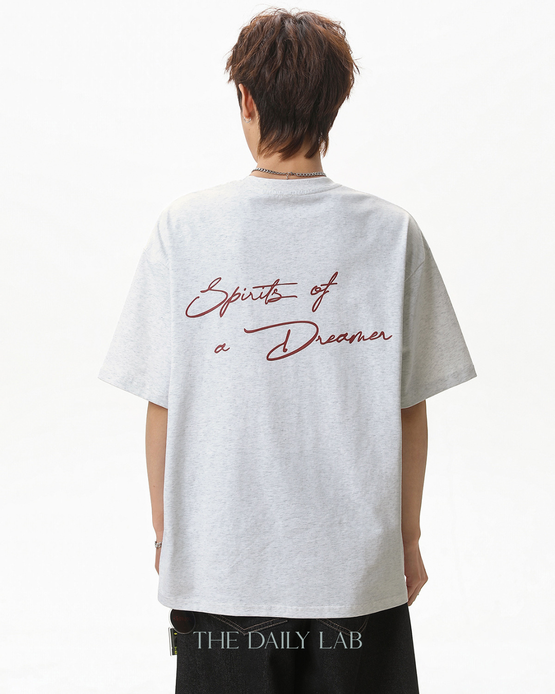 Dreamer Spirit Tee in Light Grey