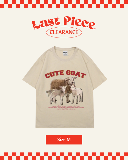 Cute Animal Oversized Cotton Tee (Size M)