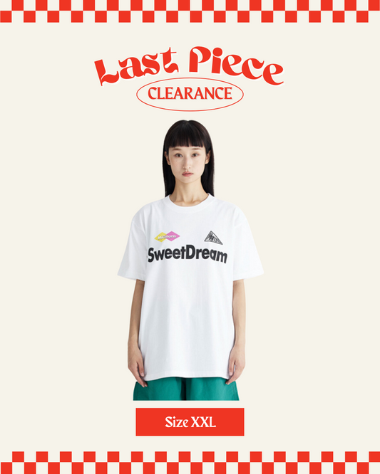 SweetDream Oversized Tee in White (Size XXL)