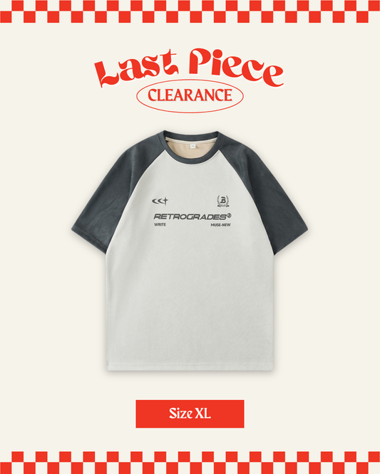 Retrogrades 220G Cotton Oversized Tee in Grey (Size XL)